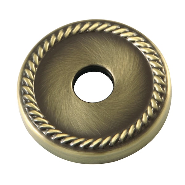 FLROPE3 3/4" Decor Escutcheon, Antique Brass